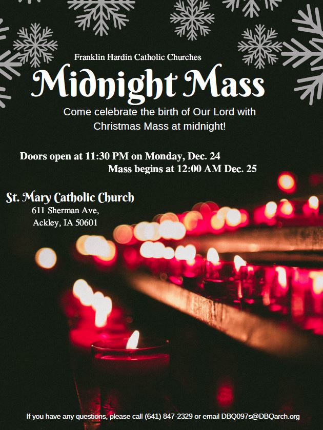 Midnight Mass at St. Mary, Ackley