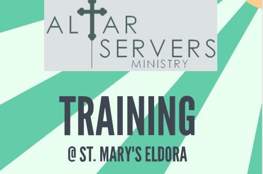 Altar Server Training at St. Mary, Eldora