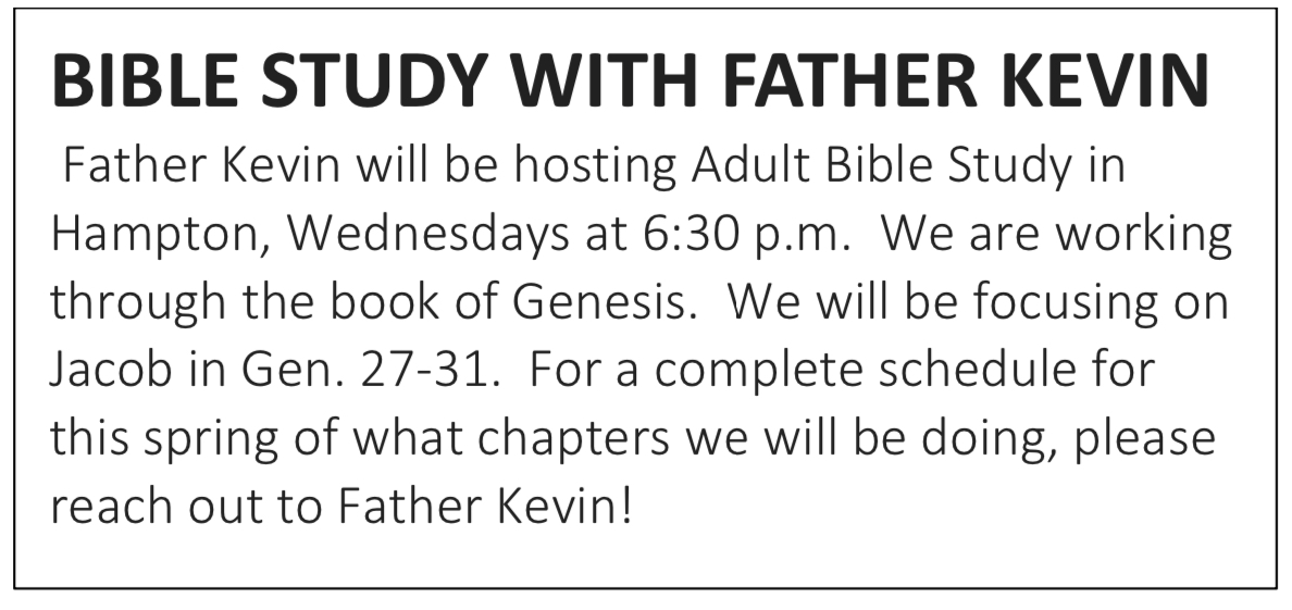 Bible Study with Fr. Kevin