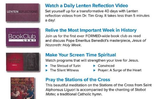 Journey through Lent with FORMED