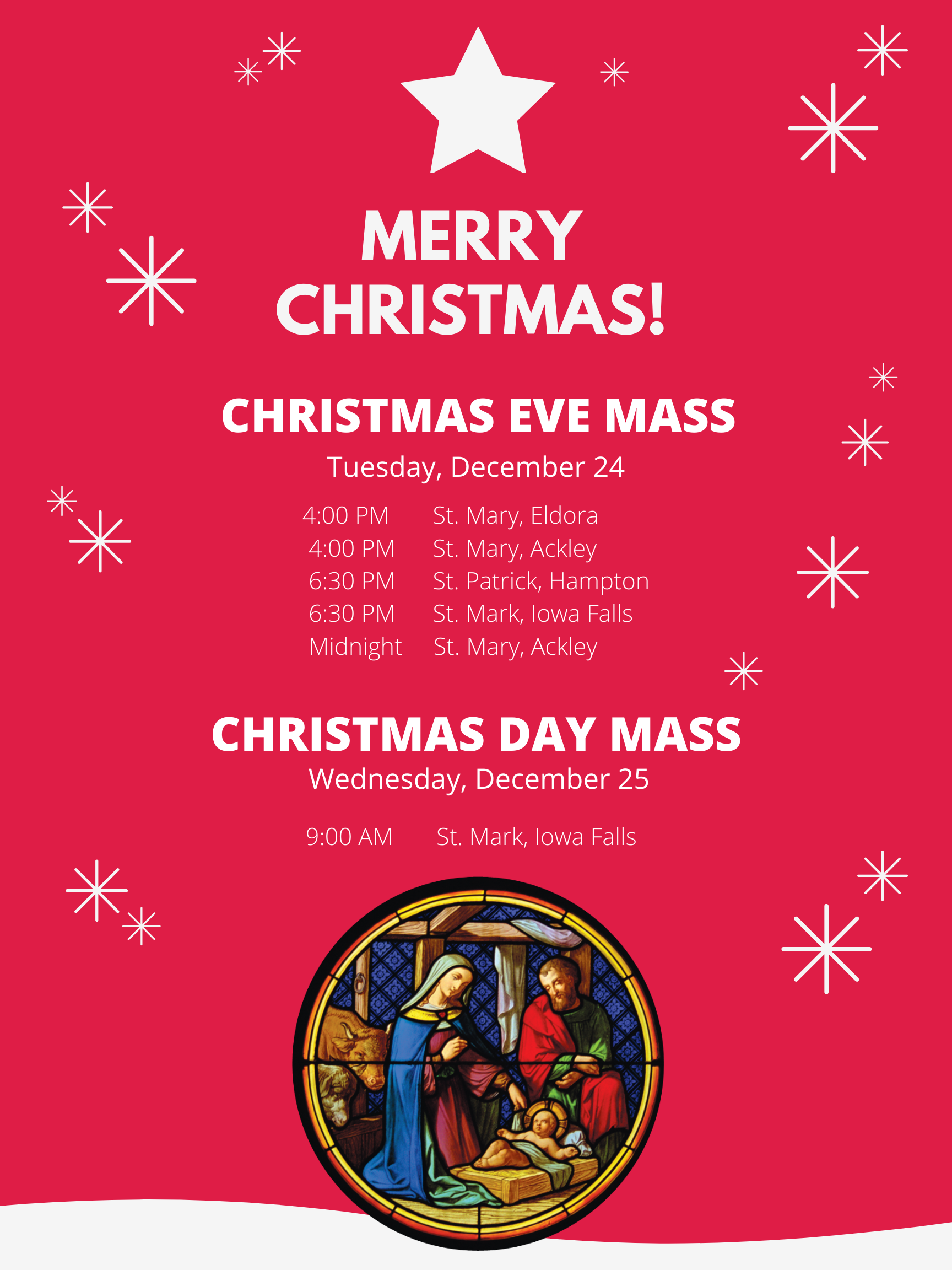 Christmas Mass Times