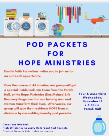 Pod Packets for Hope Ministries