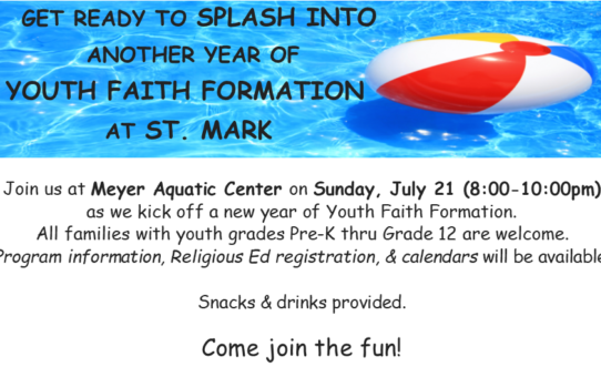 St. Mark Faith Formation Kick Off – July 21