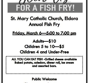 St. Mary Fish Fry – March 6