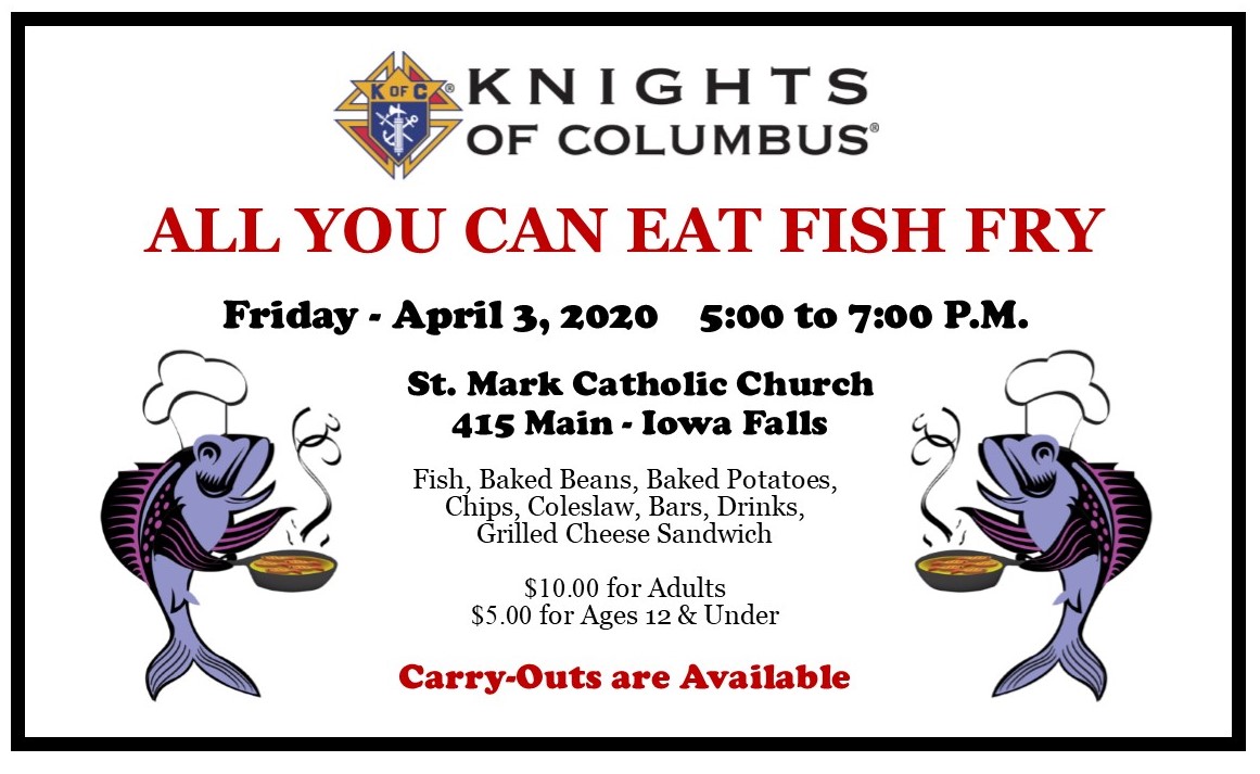 Fish Fry at St. Mark - April 3