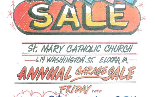 St. Mary’s Eldora Garage Sale