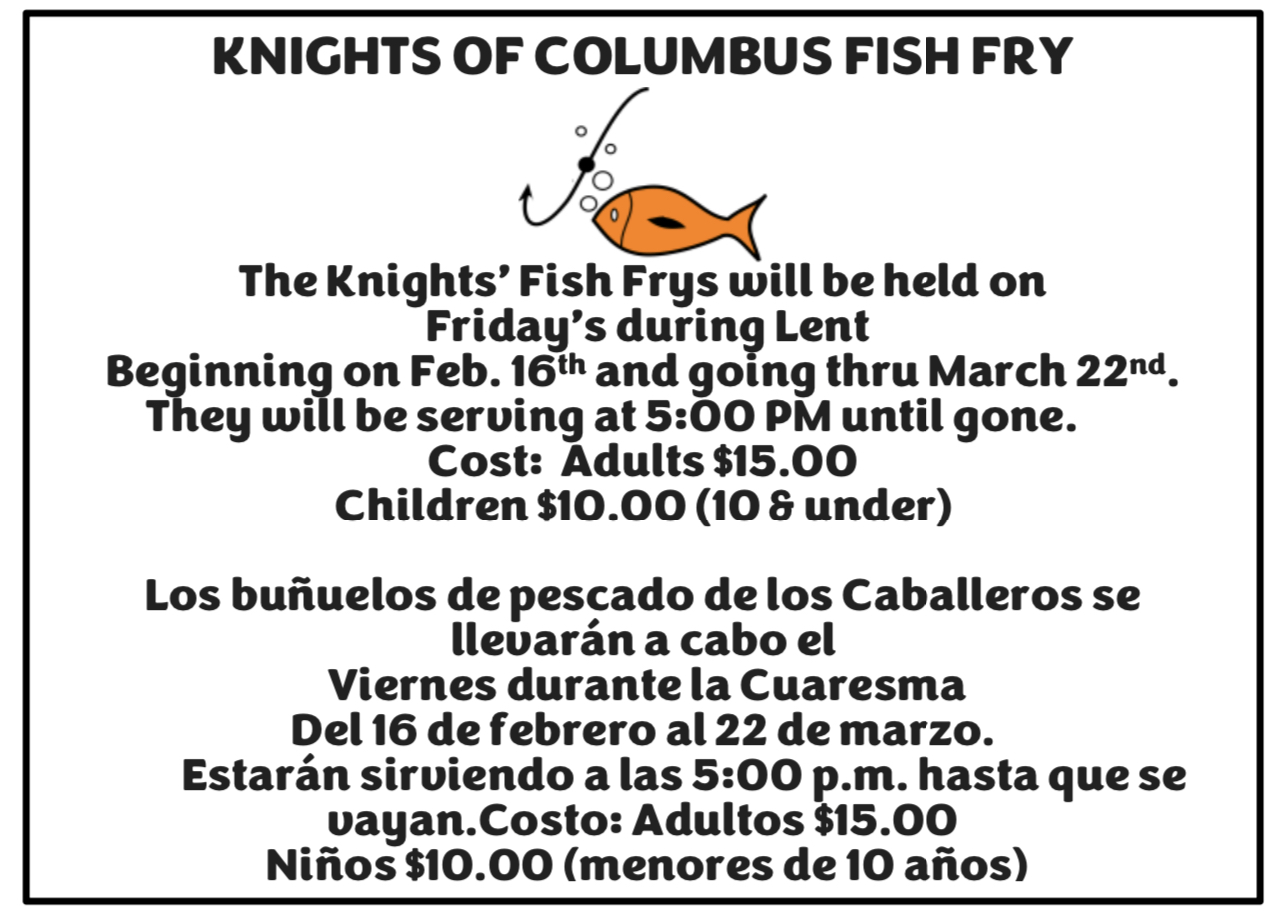 St. Patrick's Knights of Columbus Fish Fry