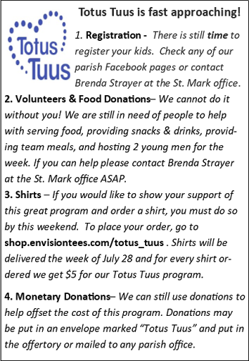 Totus Tuus - Can you help?